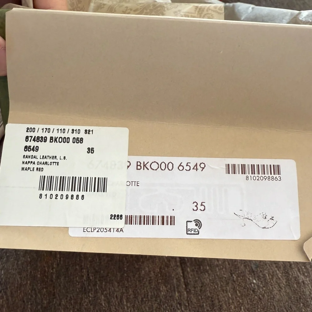 Gucci Red Quilted Leather Slide Sandals with Double G Hardware size 35 - Picture 10 of 13